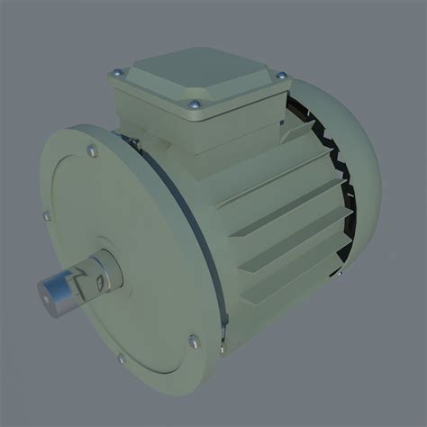 Induction 3d Model Electric Motor Cgtrader
