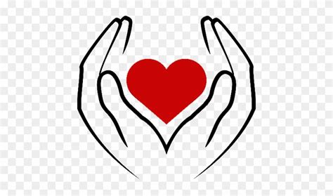Two Hands Holding A Heart Clipart Transparent