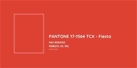 Pantone 17 1564 Tcx Fiesta Complementary Or Opposite Color Name And