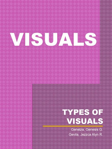 Types Of Visuals Pdf Concept Chart