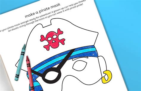 Make A Pirate Mask Printable Toys R Us