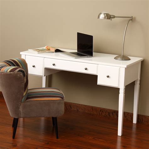 Enhance Your Home Decor With This Elegant Cami Writing Desk In White