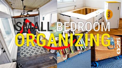 Make use of free wall space. 20 Lit Small Bedroom Organizing Ideas Worth Trying - YouTube