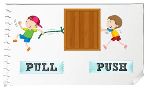 Pushing And Pulling Clipart
