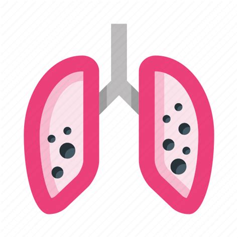 Smoking Lungs Smokers Damaged Lungs Cancer Icon Download On