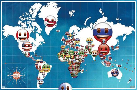Trends International Emoji Countries Wall Poster 22375