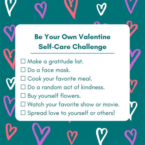 Valentines Day Self Care Challenge