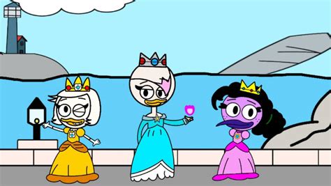 Ducktales Webby Lena Violet As 3 Princesses By Masterbecrownart On