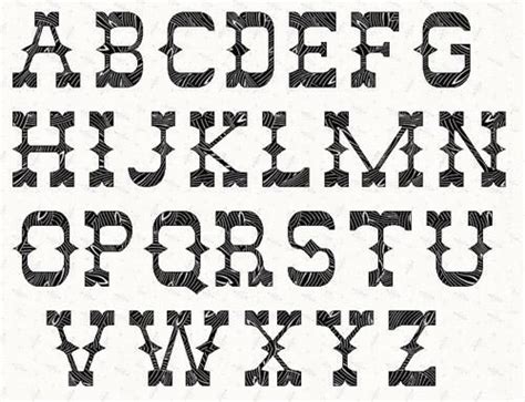 Alphabet Western 5 Inch Stencil By Linleys Designs Craftsy