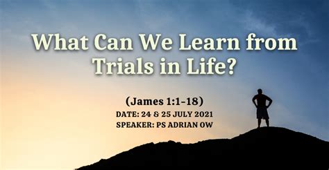 What Can We Learn From Trials In Life Yck Chapel Authentic
