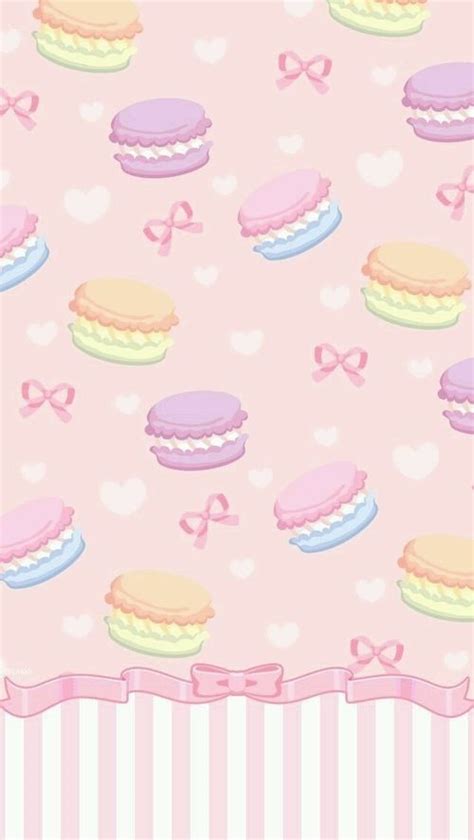 Macaron Wallpaper Iphone Background Cute Girly Bow
