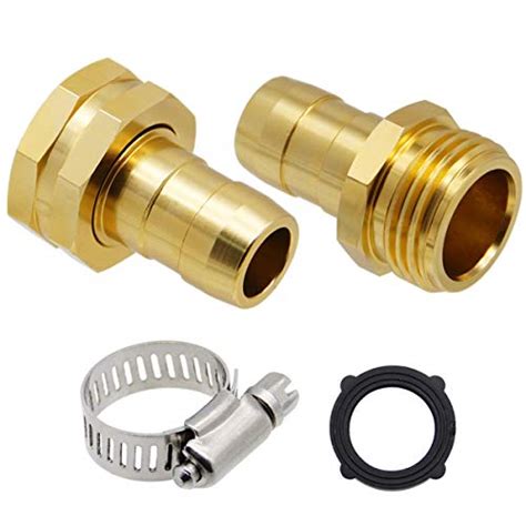 Lifynste Garden Hose Repair Connector With Clamps Male And Female
