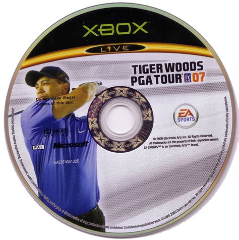 Tiger Woods Pga Tour 07 PAL XBOX CD XBOX Covers Cover Century