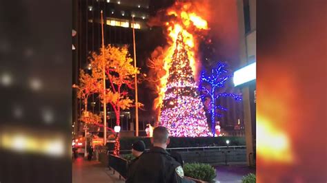 Were Going To Build It Back Better Fox News Vows To Replace Christmas Tree Set On Fire