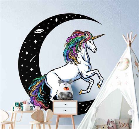 Fantasy Unicorn Cinema Sticker Tenstickers