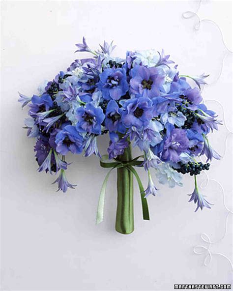 Blue Wedding Bouquets Martha Stewart Weddings