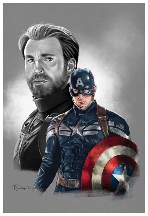 Captain America Steve — Tony Santiago Art