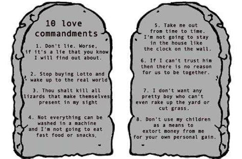 10 Love Commandments All Woman