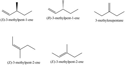 how many different acyclic isomers of c6h12 on hydrogenation with h2 ni give the same 3 methyl
