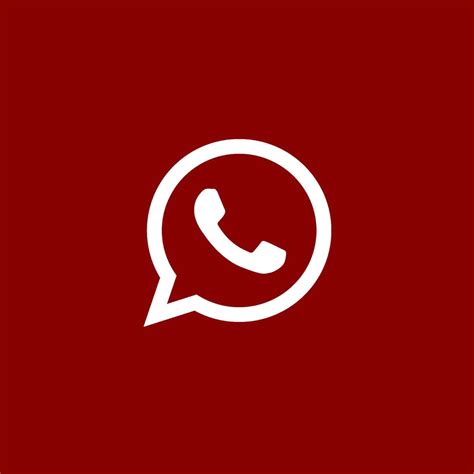 Download Whatsapp Logo On A Red Background