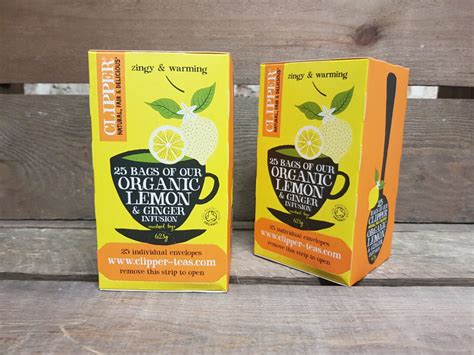 Clipper Lemon And Ginger Organic Tea 25 Bags Cross Lanes Organic Farm