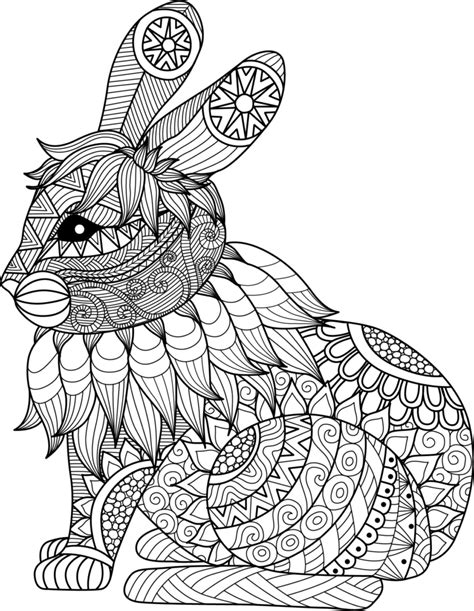 Printable Mandala Animals And Zentangle Coloring Pages Mandalas Para