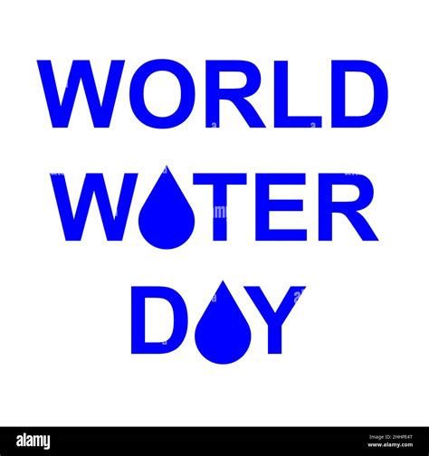 Día Mundial Del Agua Día Del Agua 2022 Diseño De Una Gota De Agua