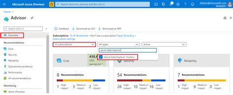 Use Azure Advisor Recommendations To Optimize Your Azure Data Explorer