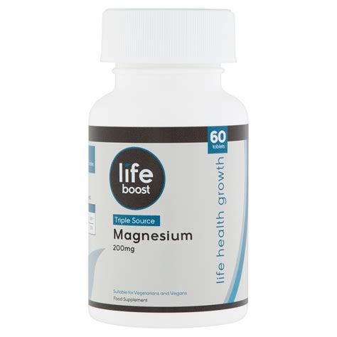 Lifeboost Magnesium Tablets 60 Piece Storefront En