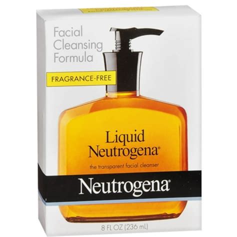 Neutrogena Liquid Facial Cleansing Formula Fragrance Free 8 Oz Pack Of