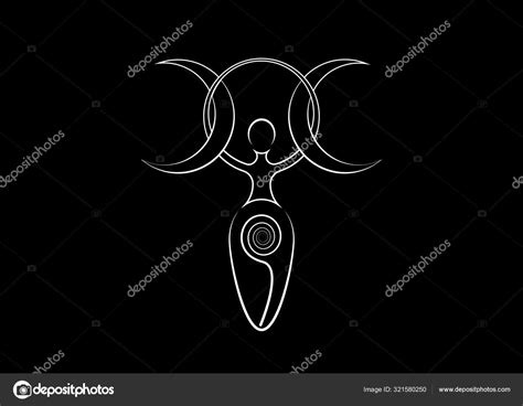 Spiral Goddess Of Fertility Wiccan Pagan Symbols Triple Moon The Spiral Cycle Of Life Death