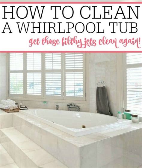 I have a whirlpool that smells awful if we don't leave the lid up and a fan on it. How To Clean A Whirlpool Tub | Tub cleaner, Clean bathtub ...