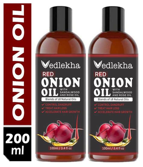 Vedlekha Red Onion Oil For Hair Growth And Anti Dandruff Oil 200 Ml Pack