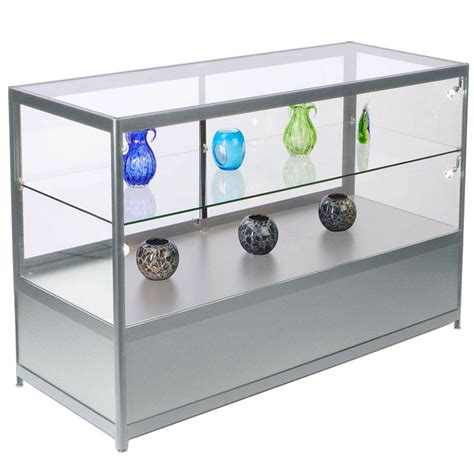 Aluminium And Glass Shop Storage Counter Xx Large Shop Fittings Supplies And Slatwall Uni Shop