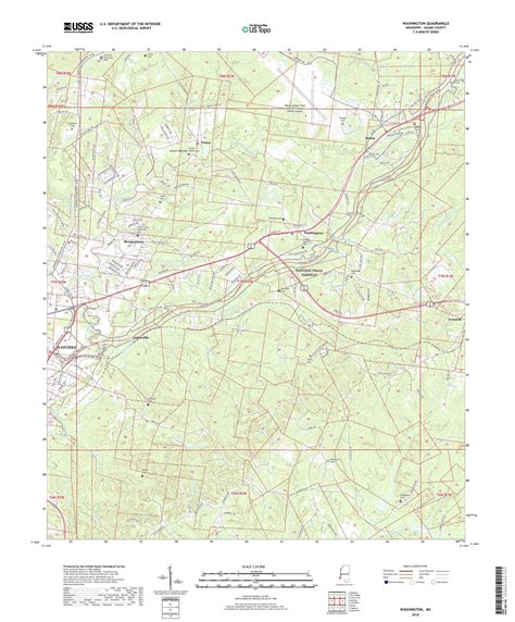 Mytopo Washington Mississippi Usgs Quad Topo Map