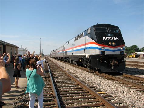 Amtrak Inspection Train Stops In Ponca City
