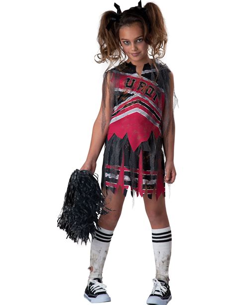 Gerücht Zahnschmerzen Geist Zombie Cheerleader Kostüm Mädchen Hostess