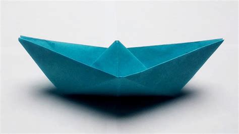 Origami Boat Easy For Beginners Floats On Water Youtube