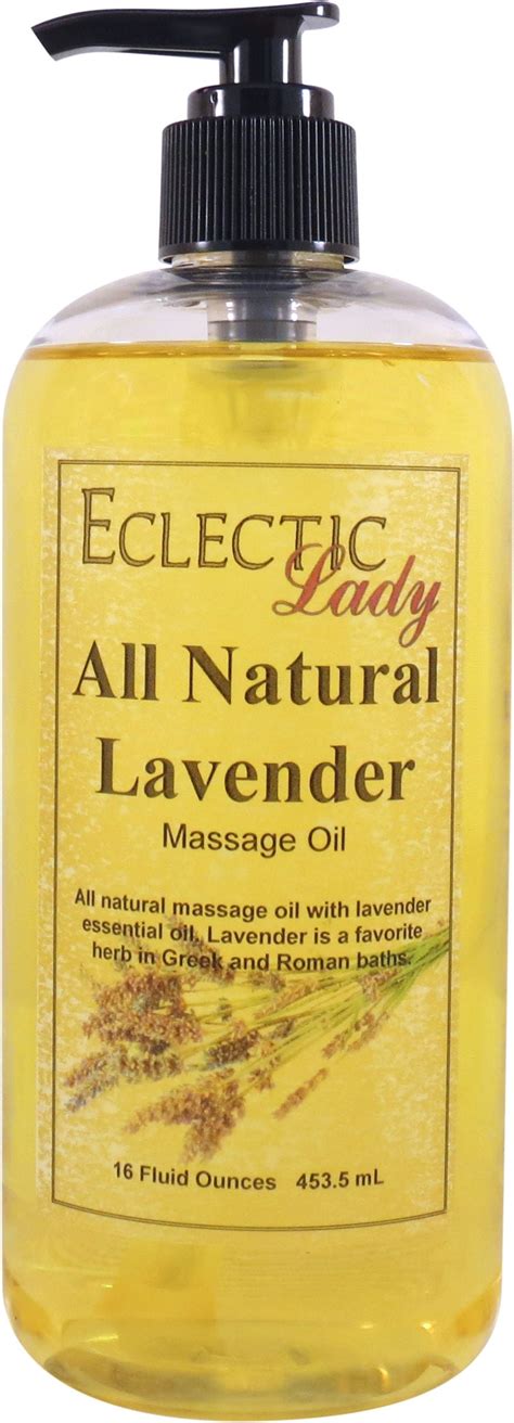 All Natural Lavender Massage Oil 16 Oz