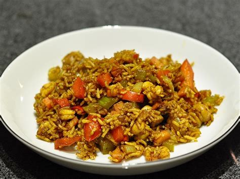 Asiapfanne mit Reis und Garnelen von alina1st Chefkoch