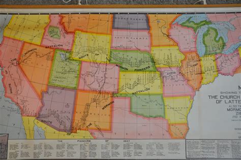 Map Showing the Movements of the Church of Jesus Christ of Latter-Day