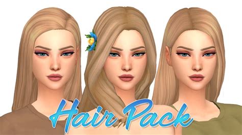 Cc Hair Pack Maxis Match 💇 My Folder Mods 📂 Youtube