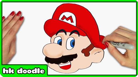 How To Draw Mario From Super Mario Bros Step By Step Drawing Tutorial