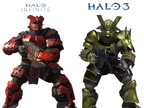 The Evolution Of Brute Armor Between Halo 3 And Halo Infinite Rhalo