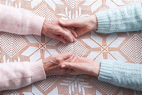 Helping Hands Care For The Elderly Concept Stock Image Image Of Hope