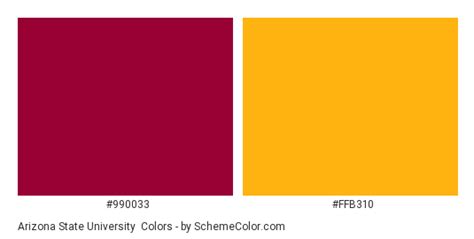 Arizona State University Color Scheme Brand And Logo