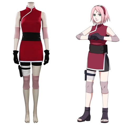 Haruno Sakura Cosplay Costume Outfits Halloween Carnival Suit Cosplay