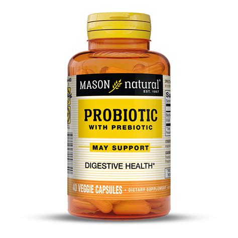 Mason Natural Probioticos Con Prebioticos 40 Capsulas Payji Perú