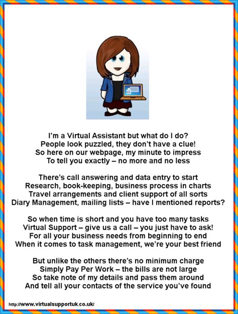 Virtual Assistant Poem 2it S Catchy Virtual Assistant Quotes