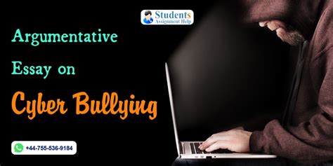 Cyberbullying is a very serious matter in social media and to inform the others what is cyber bullying and its effect. Argumentative Essay on Cyber Bullying - Free Essay Sample & Example
